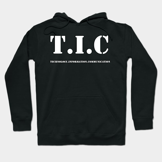 TECHNOLOGY INFORMATION COMMUNICATION Hoodie by busines_night